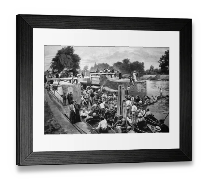 Framed Print : On the River Thames in London, England Framed Print : On the River Thames in London, England