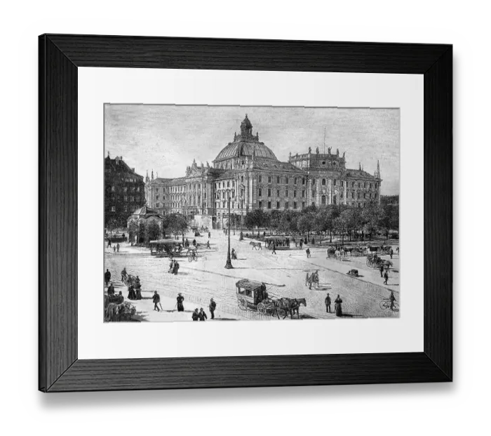 Framed Print : Justizpalast building, Palace of Justice Framed Print : Justizpalast building, Palace of Justice