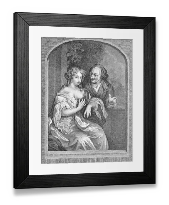 Framed Print : The dangerous credulity, Duchess of Mazarin