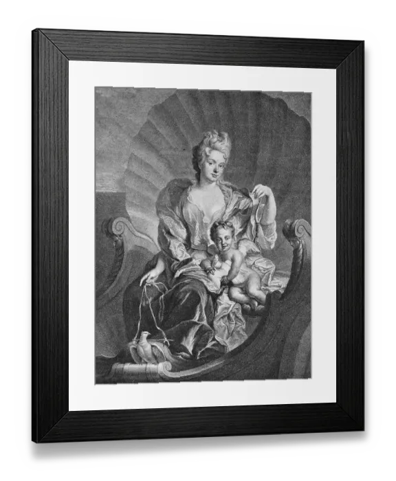 Framed Print : Countess Cosel, mistress of Augustus II the Strong