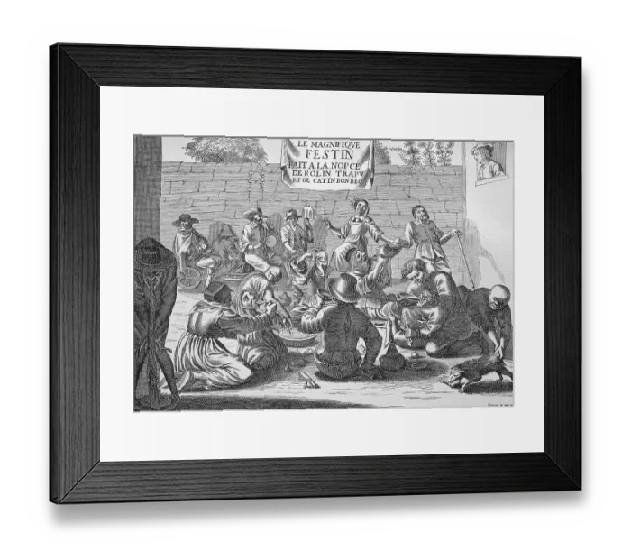 Framed Print : Mockery of a beggar's wedding