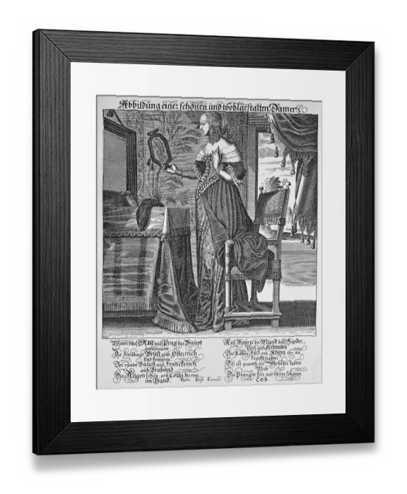 Framed Print : Picture of a beautiful and shapely woman