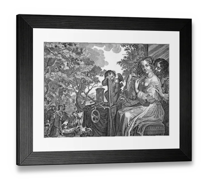 Framed Print : Symbolic engraving from the 17th Century Framed Print : Symbolic engraving from the 17th Century
