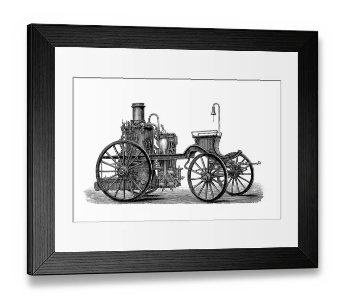 Framed Print : Historical fire pump with steam drive from the 19th century Framed Print : Historical fire pump with steam drive from the 19th century