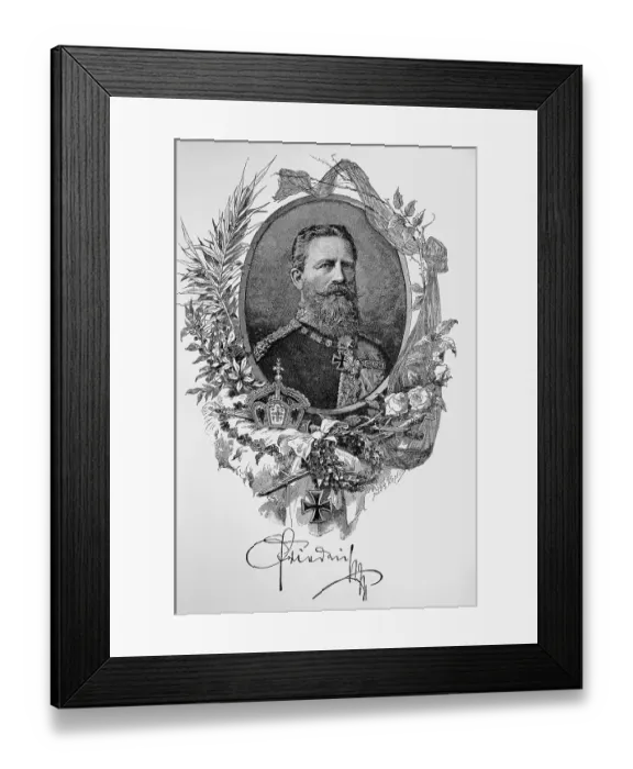 Framed Print : Portrait of Frederick III. 18 October 1831 Framed Print : Portrait of Frederick III. 18 October 1831