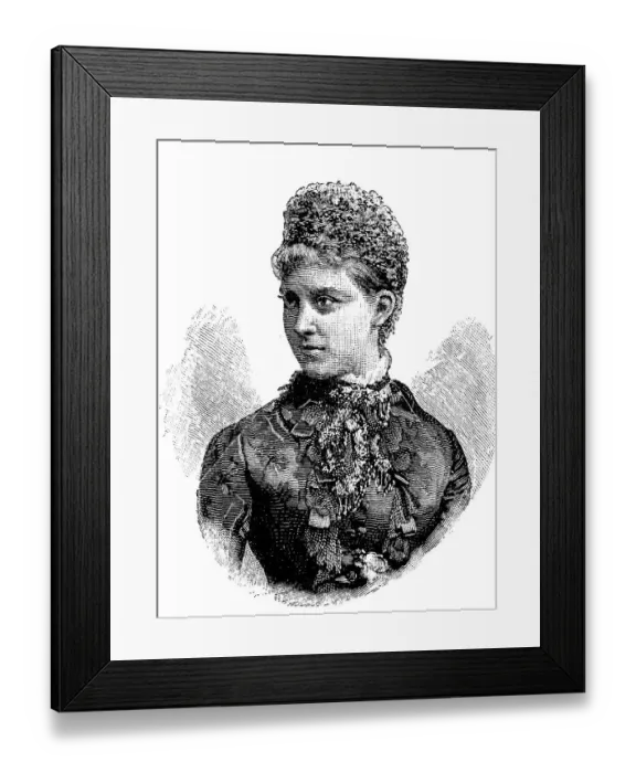 Framed Print : Princess Charlotte of Prussia, Victoria Elisabeth Augusta Charlotte of Prussia