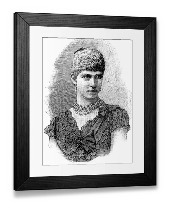 Framed Print : Princess Victoria of Prussia, Friederike Amalia Wilhelmine Victoria of Prussia