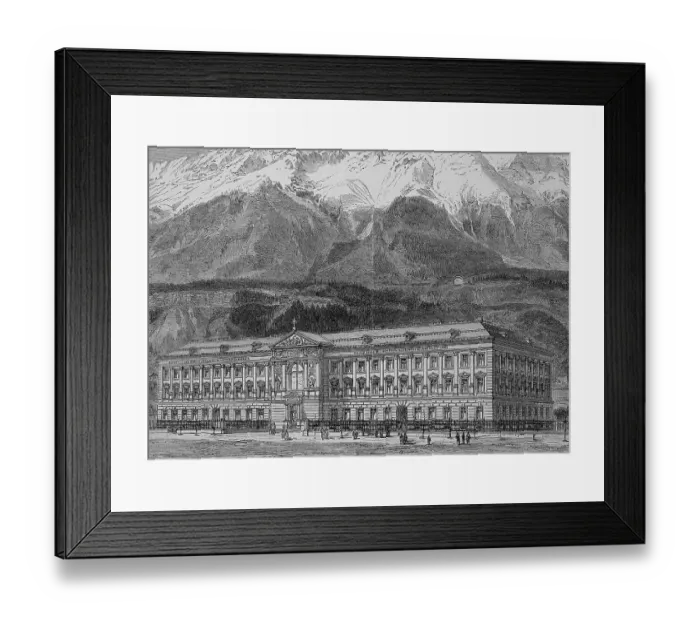 Framed Print : The orphanage of Sieberer, woodcut Framed Print : The orphanage of Sieberer, woodcut