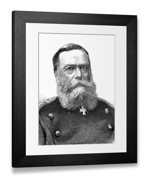 Framed Print : Eduard Ernst Friedrich Hannibal Vogel von Falckenstein