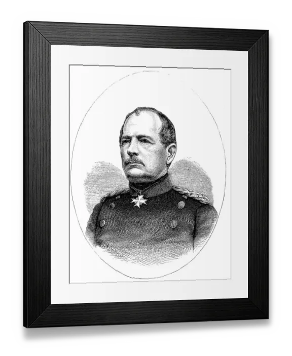 Framed Print : Karl Wilhelm Friedrich August Leopold Graf von Werder