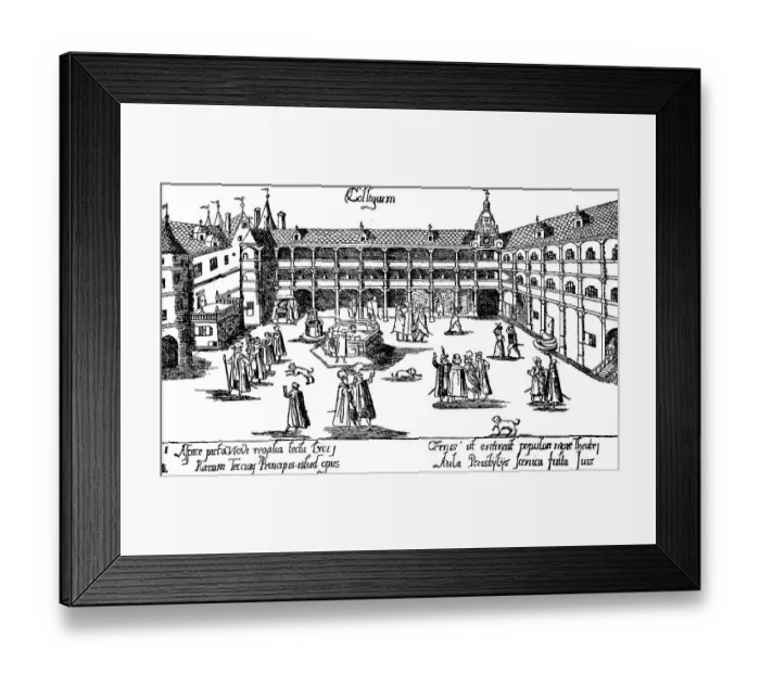 Framed Print : Court of the Collegium ilustreat Tuebingen Framed Print : Court of the Collegium ilustreat Tuebingen