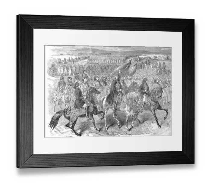Framed Print : March of the Turkish troops from Kamiesch to Balaclava Framed Print : March of the Turkish troops from Kamiesch to Balaclava