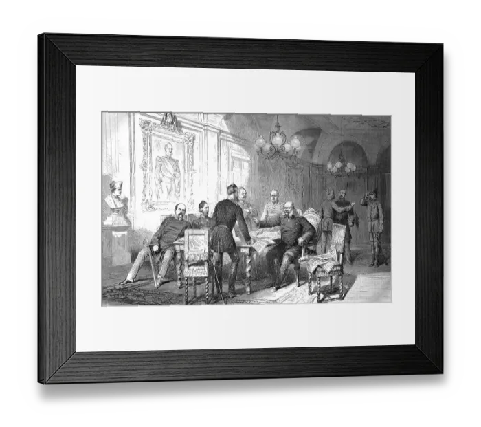 Framed Print : Military Council in the prefecture building at Versailles Framed Print : Military Council in the prefecture building at Versailles