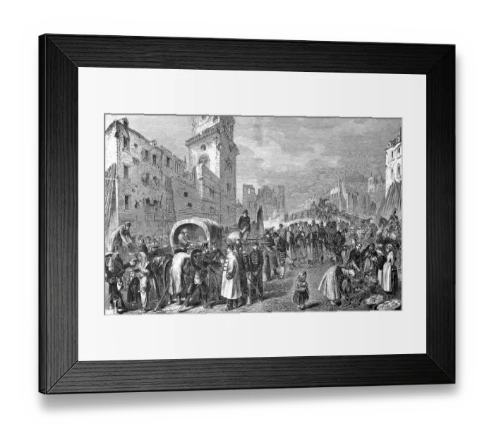 Framed Print : In the marketplace of Thionville Framed Print : In the marketplace of Thionville