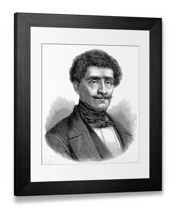 Framed Print : Hans Adolf Erdmann of Auerswald