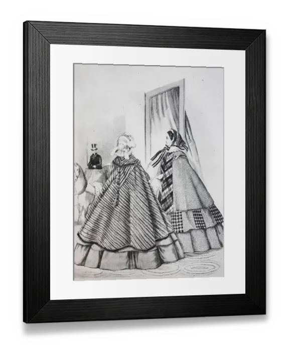 Framed Print : Fashion at Berlin, Germany, a Krinoline