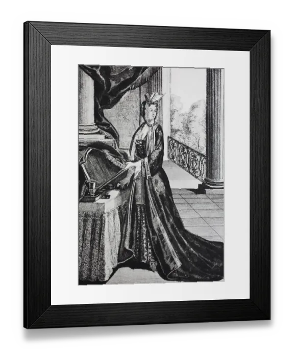 Framed Print : Fashion at the time of ludwig xiv