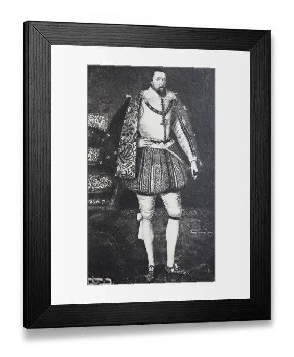 Framed Print : Fashion from england at the time of maria stuart