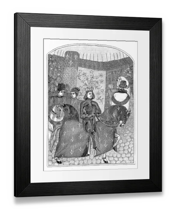 Framed Print : Charles VII the Victorious, on horseback