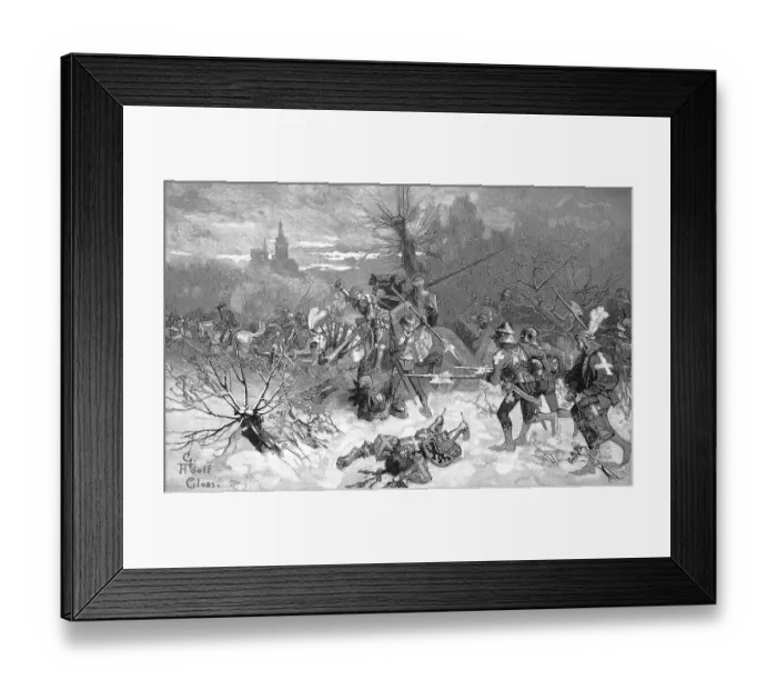 Framed Print : Battle of Nancy, Burgundian Wars Framed Print : Battle of Nancy, Burgundian Wars