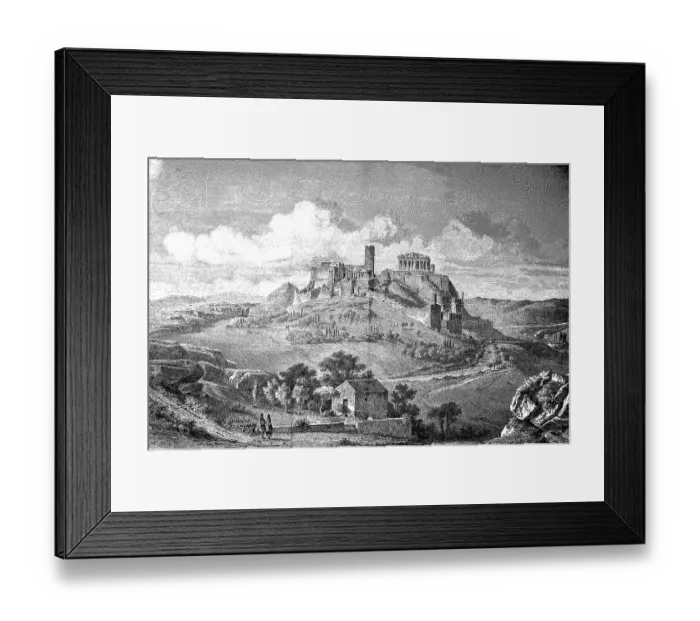 Framed Print : The Acropolis of Athens, in the year 1868 Framed Print : The Acropolis of Athens, in the year 1868