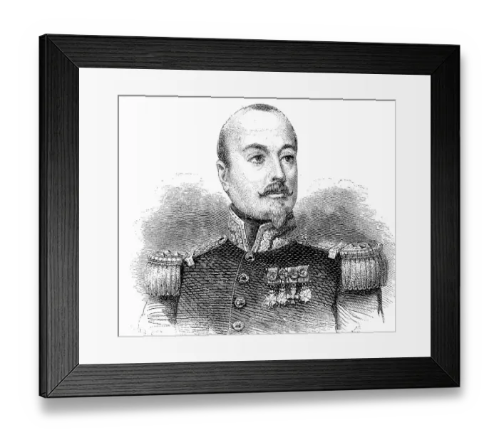 Framed Print : Francois Achille Bazaine, 13 February 1811