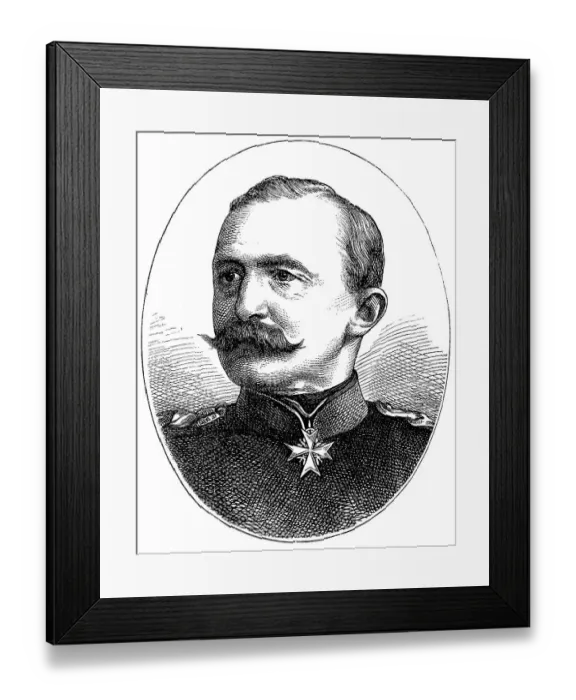 Framed Print : Portrait of Lieutenant General Hugo Moritz Anton Heinrich Freiherr von Obernitz