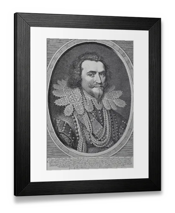 Framed Print : Portrait of George Billiers, Duke of Buckingham Framed Print : Portrait of George Billiers, Duke of Buckingham