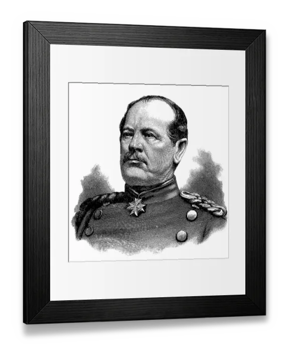 Framed Print : Karl Wilhelm Friedrich August Leopold Graf von Werder Framed Print : Karl Wilhelm Friedrich August Leopold Graf von Werder