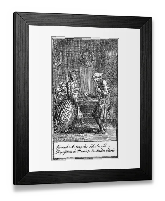 Framed Print : Marriage proposal of an old teacher Framed Print : Marriage proposal of an old teacher