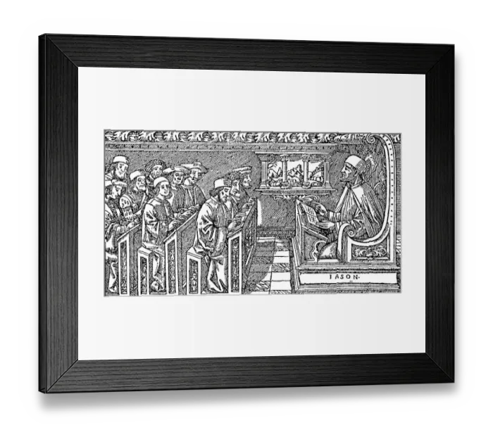 Framed Print : The jurist Jason de Mayno dictated in the lecture Framed Print : The jurist Jason de Mayno dictated in the lecture