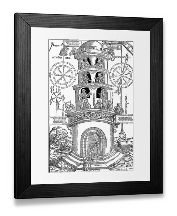 Framed Print : Tower of the grammar of Valentin Bolz Framed Print : Tower of the grammar of Valentin Bolz