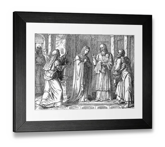 Framed Print : Jesus in the temple of Jerusalem Framed Print : Jesus in the temple of Jerusalem