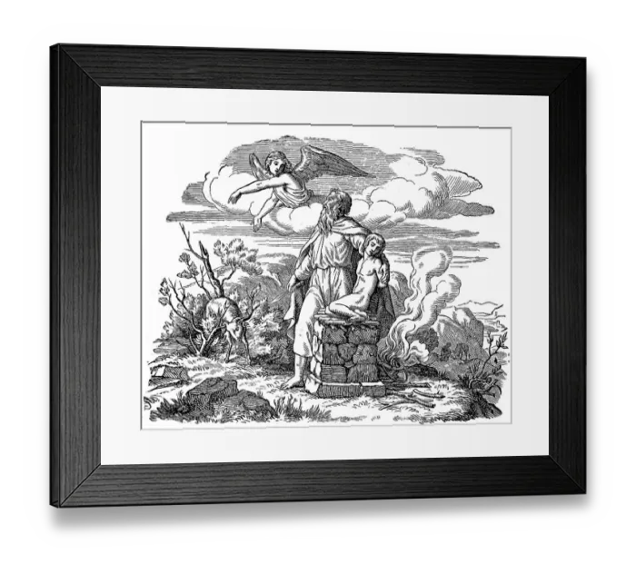 Framed Print : Abraham, The Binding of Isaac, also known as The Binding and the Akedah or Aqedah
