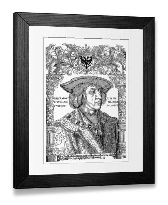 Framed Print : The portrait of Emperor Maximilian I