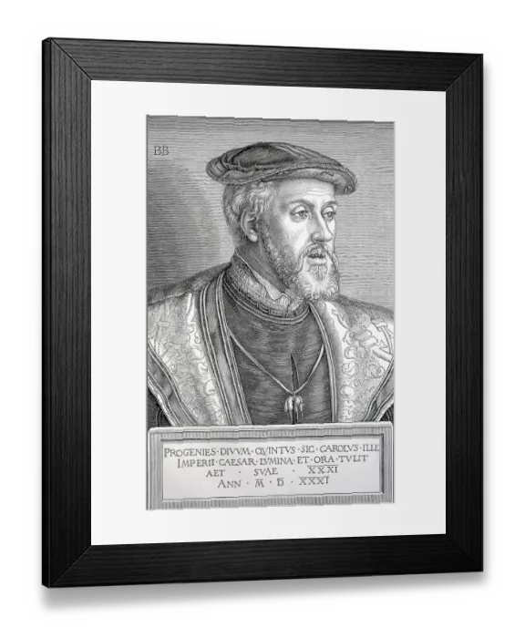 Framed Print : Portrait of Emperor Charles V at the age of 31