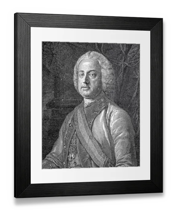 Framed Print : Francis I, German, Franz Stephan of Lorraine