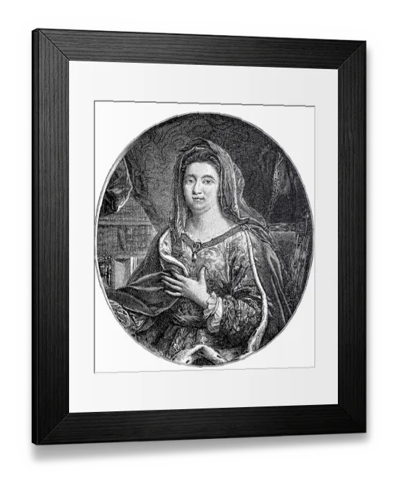 Framed Print : Francoise d Aubigne, Marquise de Maintenon