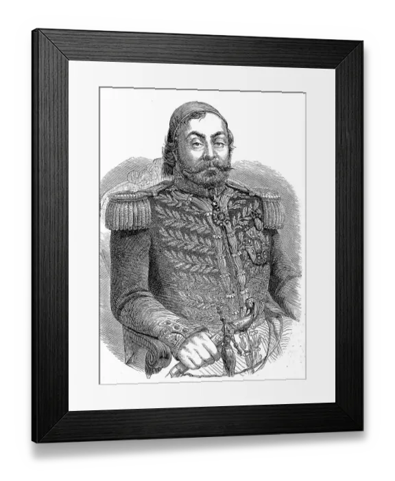 Framed Print : Hueseyin Avni Pasha, 1820, 1876 Framed Print : Hueseyin Avni Pasha, 1820, 1876