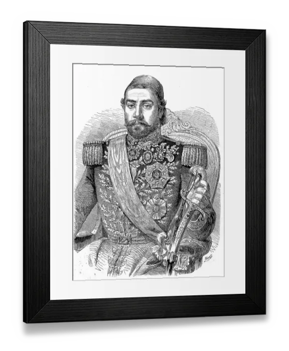 Framed Print : Riaz Pasha, 1835, 1911, was an Egyptian statesman