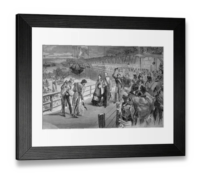 Framed Print : Landing of the French Emperor in Dover Framed Print : Landing of the French Emperor in Dover