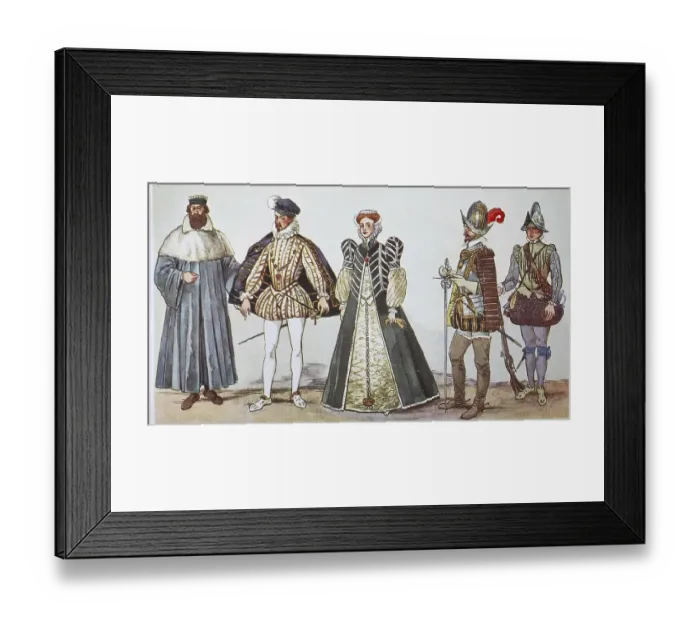 Framed Print : Fashion, Costumes, Clothing by Karl IX Framed Print : Fashion, Costumes, Clothing by Karl IX