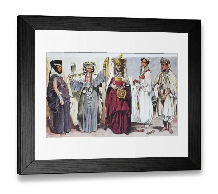 Framed Print : Clothing, fashion in Algeria, Algiers