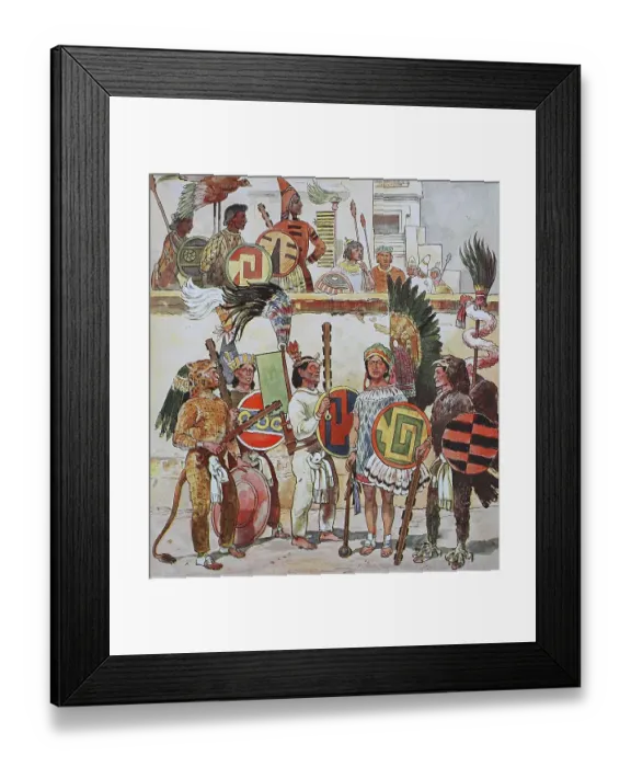 Framed Print : Clothing, fashion in Central America