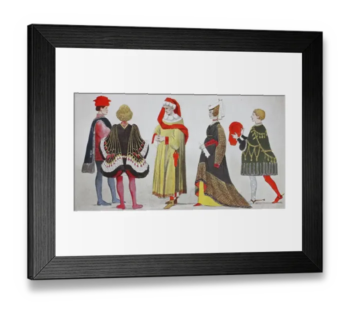 Framed Print : Clothing, fashion in Italy, Upper Italy