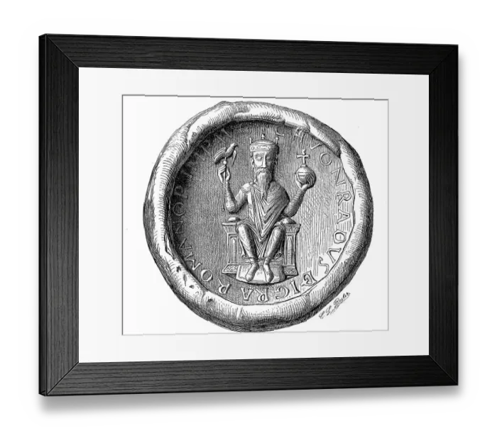 Framed Print : The imperial seal of Konrad II Framed Print : The imperial seal of Konrad II