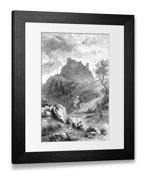 Framed Print : The ruins of the Castle of Canossa