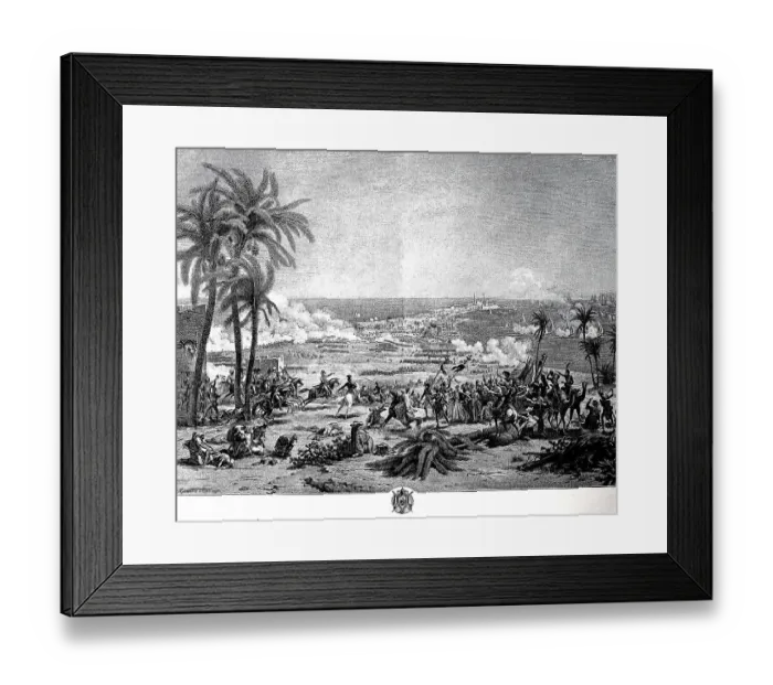 Framed Print : The victory of Napoleon over the Turks at Abukir