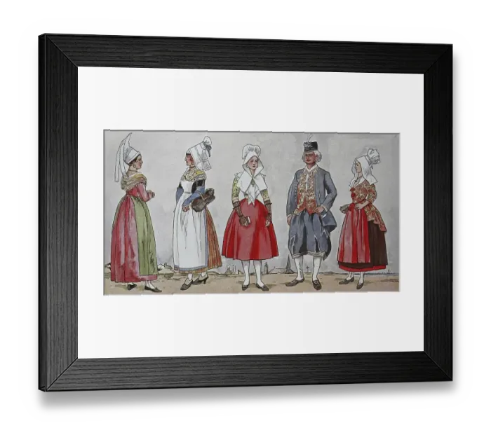 Framed Print : People in traditional costumes Framed Print : People in traditional costumes