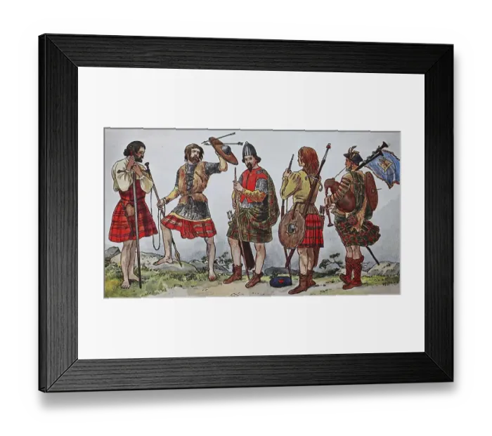 Framed Print : People in traditional costumes
